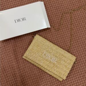 Dior Beauty - Rafia Clutch - Trousse Pouch with Crossbody Chain